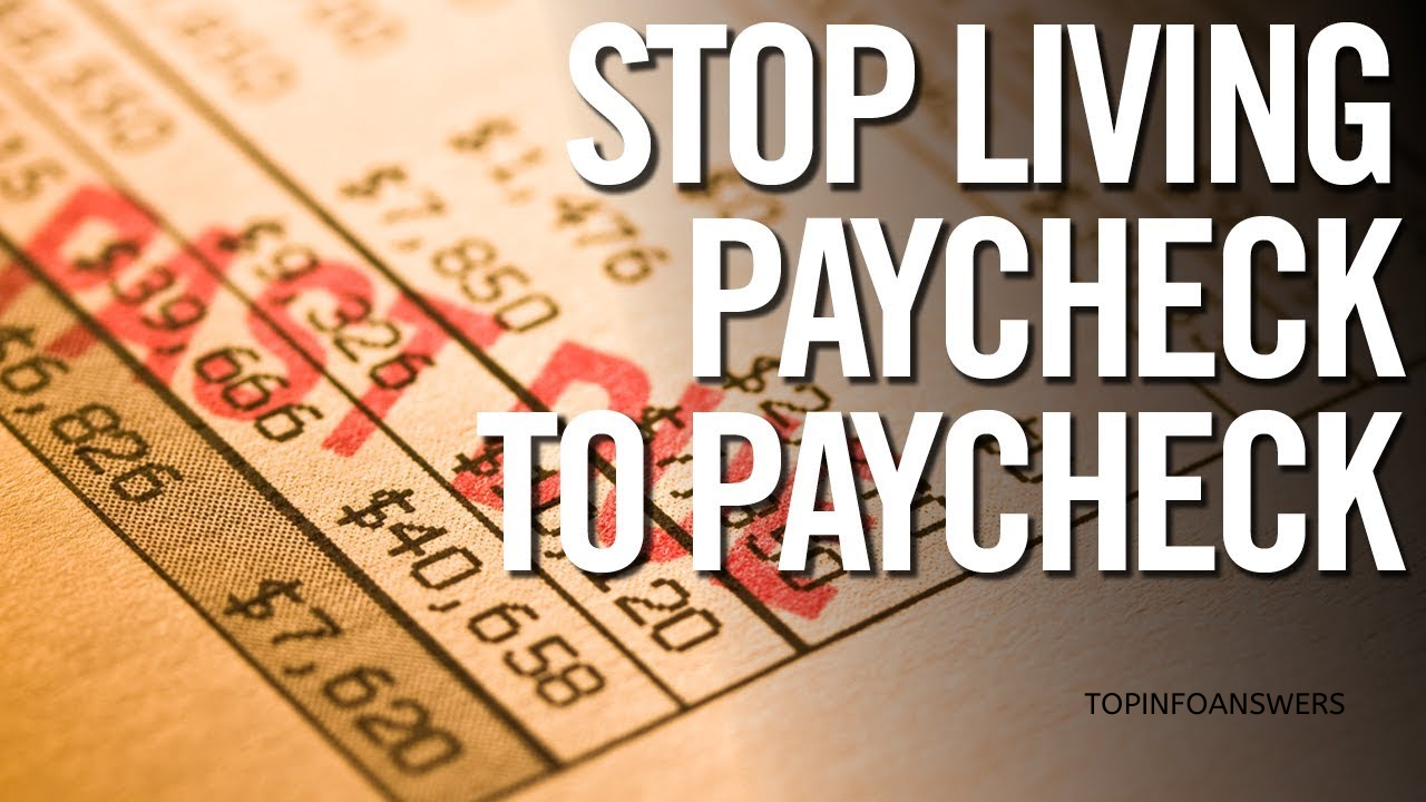 How to Avoid Living Paycheck to Paycheck